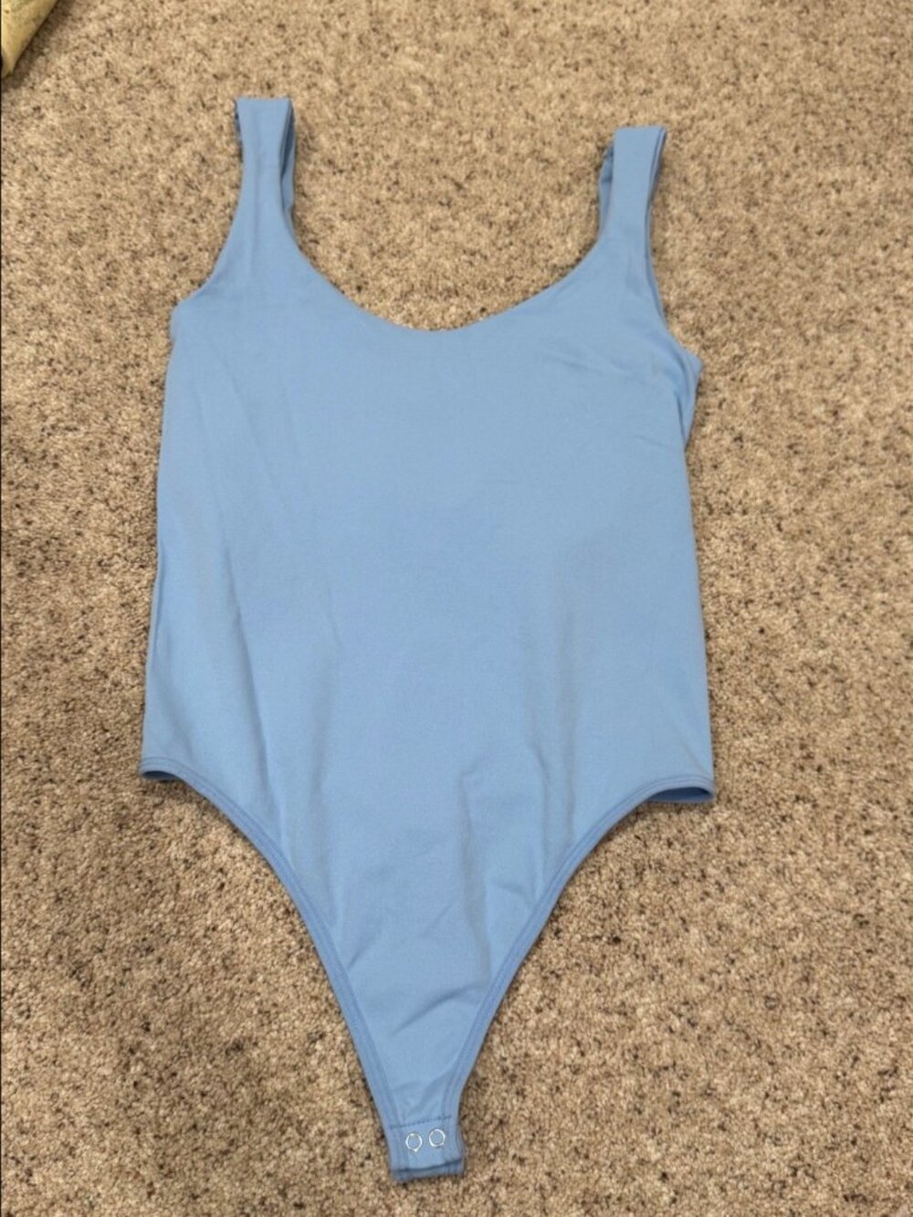 Free People Intimately Clean Lines Bodysuit - Surf Blue, M/L
